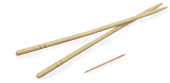 Палочки бамбуковые 22,5 см  круглые с зубочисткой (100шт/упак, 30упак/место)