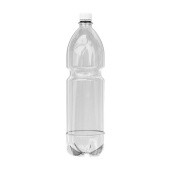 Бутылка 1л, БЕЗ ПРОБКИ, узкое горло 28мм, прозрачная 70 шт/упак