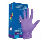 Перчатки нитриловые "Safe&Care" фиолетовые LN 303, размер ХL (180шт/упак, 1800шт/место)