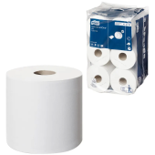 Туалетная бумага "Tork SmartOne mini", 2-сл, бел, 18х13,4 см, 620л/рул, 111м, 12рул/м (472193) 