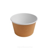 Чаша суп/салат бумажная 500 мл, крафт, d 121 мм, (50шт/упак)