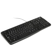 Клавиатура проводная LOGITECH K120, USB, 104 клавиши, черная